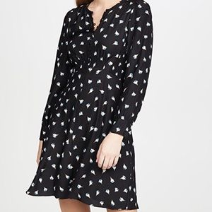 Rebecca Taylor Brigette 100% Silk Floral Knee Length NWOT   Dress  Size 12